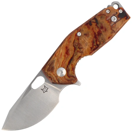 Fox Suru Knife Brown Cellulose Acetate, Satin M398 by Jesper Voxnæs (FX-526LI RB3)