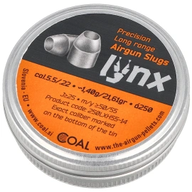 Śrut Coal Lynx HP Slug 14 5.5 mm, 250 szt. 1.40 g / 21.61 gr (250LXH55-14)