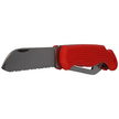 Nóż żeglarski MAC Boat 2 Red PP-TPE, Satin W 1.4034