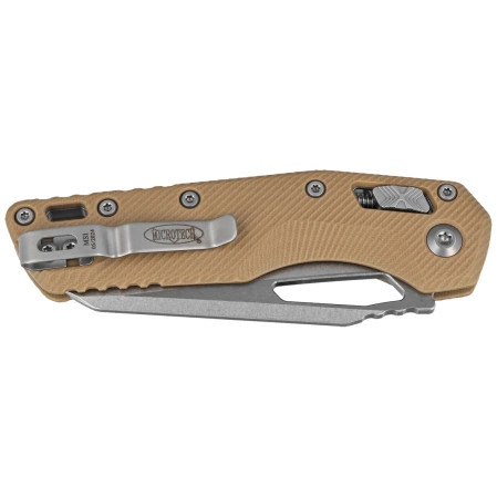 Microtech MSI S/E Knife Tan Fluted G10, Stonewashed M390MK by Tony Marfione (210-10FLGTTA)