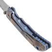 Spartan Blades Harsey Folder ''Angel'' Blue Titanium, Bronze HW, Satin MagnaCut by William W. Harsey (SF5 ANGL SW)