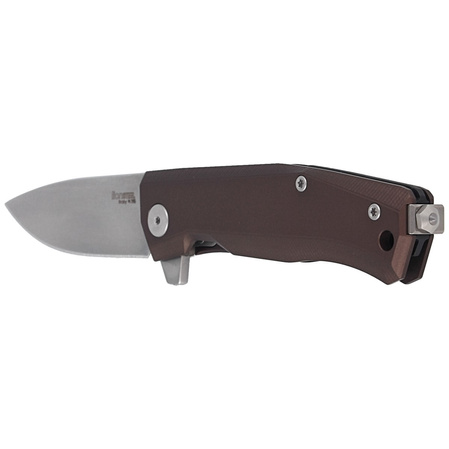 LionSteel Myto Knife Earth Brown Aluminum, Stonewashed M390 by Molletta (MT01A ES)