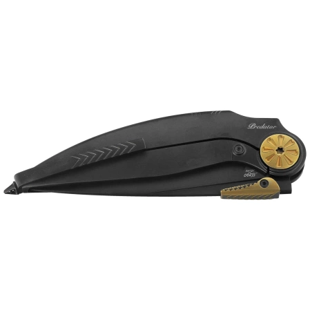 Rike Knife RK Predator-B Black DLC Titanium, Black DLC M390