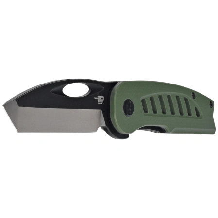 Bestech Explorer Knife Green G10, Satin/Black D2 (BG37B)