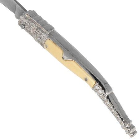 Martinez Albainox Folding Knife – White ABS Handle, Satin 3Cr13MoV (19790)