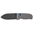 Kizer Drop Bear Zero Knife Dark Gray Aluminum, Matte DLC Ultra Elmax by Azo (Ki3619BDA1)