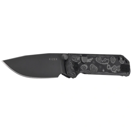 Nóż składany Kizer Begleiter 2.9 BLL Gray Vortex Micarta, Gray PVD / Stonewashed BD1N by Azo (V3458.2BDA2)