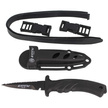 MAC Torpedo 9 BE Diving Knife Black PP-TPE, Black Idroglider W 1.4060
