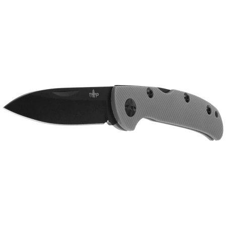 Third Decor Habitat Knife Gray Nylon, Black 420 (TH-N76G)