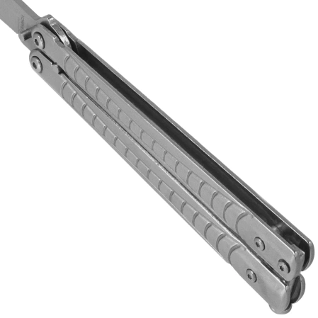 Martinez Albainox Balisong Knife Gray Steel, Satin 3Cr13Mov (02211)