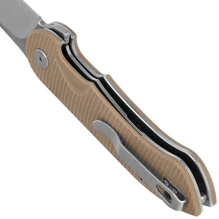 Nóż składany Bestech Torpedo Beige G10, Stonewashed / Satin D2 (BG17B-1)