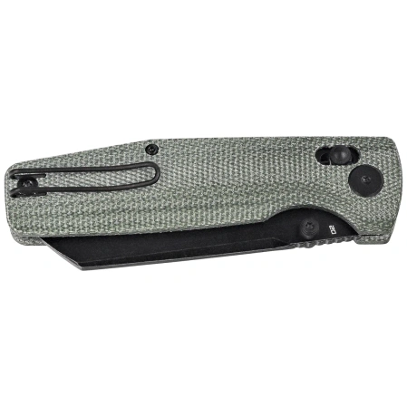 Nóż składany Bestech Slasher Green Micarta, Black Stonewashed D2 (BG56B-2)