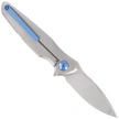 Spartan Blades Pandia Knife Gray Titanium, Blue HW, Stonewashed MagnaCut by Curtis Iovito (SF16SWBL)
