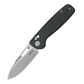 Kubey Bluff KU248D Kmife Black G10, Sandblasted 14C28N by Garet Caronna