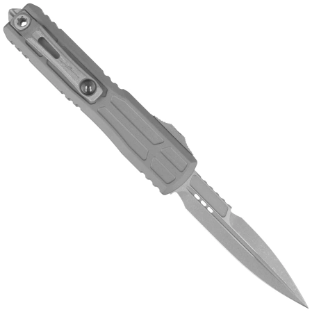 Nóż automatyczny OTF Microtech Ultratech EX-ZBP Bayonet Signature Natural Clear Aluminium, Apocalyptic M390MK by Tony Marfione (1120EX-10APNCS)