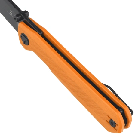 Nóż składany Bestechman Curvee Orange G10, Black PVD Stonewashed AEB-L by Ostap Hel (BMK20F)
