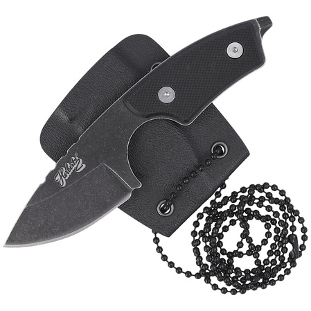 Herbertz CJH Neck Knife Black G10, Black Stonewashed 420 (10000345)