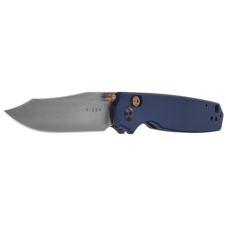 Nóż składany Kizer Pokiman CC Blue Aluminium, Satin AEB-L (V3789A4)