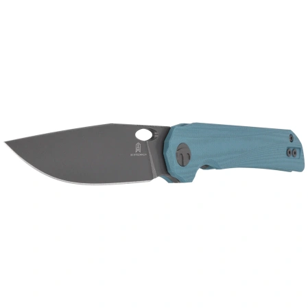Bestechman Smuga Knife Grey G10, Grey PVD Stonewashed AEB-L by Kombou (BMK22C)