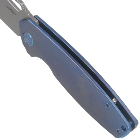 Kubey Tityus KB360D Knife Blue Titanium, Bead Blasted 14C28N