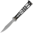 Nóż motylek Martinez Albainox Balisong, Black Zamak, Mirror 3Cr13Mov (02053-N)