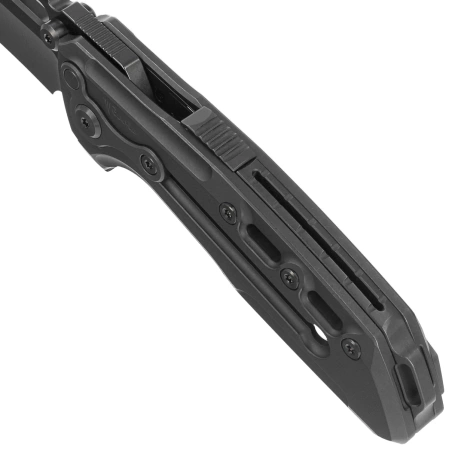 Reate T1000-V2 Titanium Black DLC Knife, Satin/Black DLC M390 by Alvin Lee