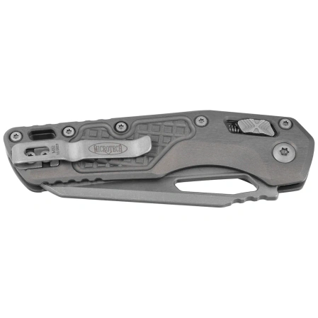 Nóż składany Microtech MSI S/E Natural Clear Frag Aluminium, Apocalyptic M390MK by Tony Marfione (210-10APFRNC)