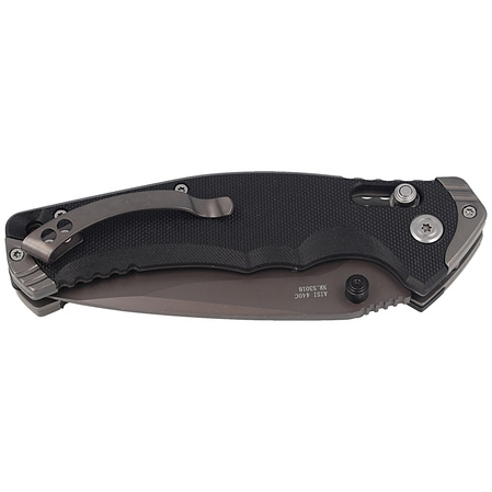 Herbertz Selektion Black G10 Knife, Stonewashed 440C (53018)