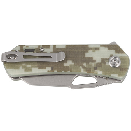 Nóż składany Kubey Knife Duroc Camo G10, Bead Blasted AUS-10 by Colin Maisonpierre (KU332J)