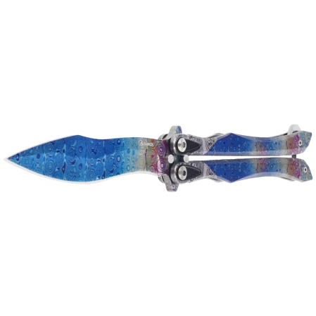 Nóż motylek Martinez Albainox Balisong 3D Rainbow Steel, 3D Rainbow 3Cr13Mov (02257)