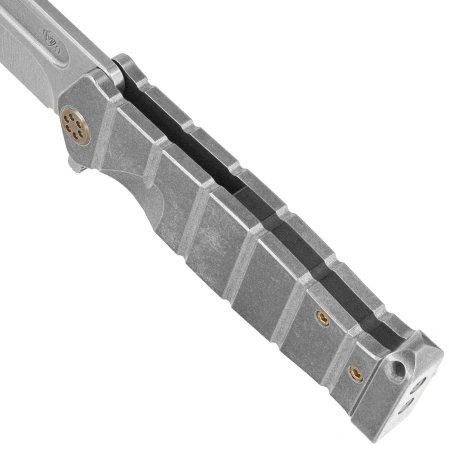 Nóż składany Medford USMC FF Tumbled Titanium, Bronze HW, Std Clip, Tumbled S90V by Greg Medford (MK2044TQ-01TM-TSCS-PT)