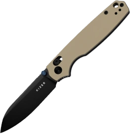 Nóż składany Kizer Pokiman CS Tan Aluminum, Black PVD AEB-L (3789A6)