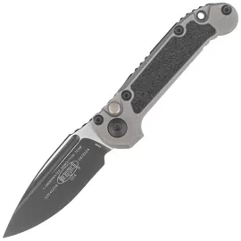 Microtech LUDT Gen III S/E Automatic Knife Natural Clear Aluminum, Black M390MK by Tony Marfione (1135-1NC)
