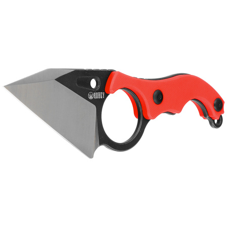 Kubey Hippocam KU166D Knife Red G10, Satin/Blackwashed D2