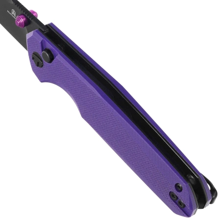 Nóż składany Bestechman Velix Purple G10, Black PVD 14C28N by Ostap Hel (BMK07F)