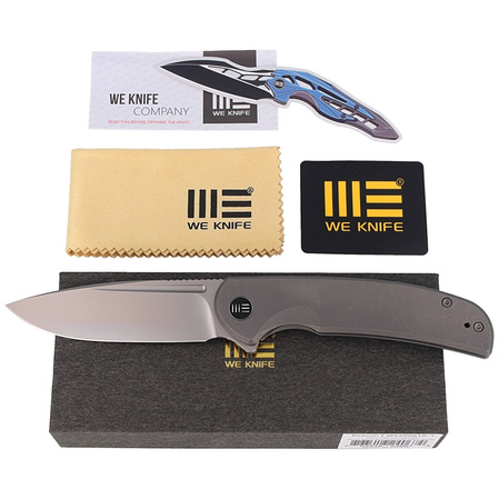 Nóż składany WE Knife Beacon Gray Titanium, Silver Bead Blasted (WE20061B-1)
