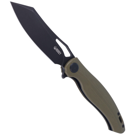 Kubey Drake KU239B Knife OD Green G10, Darkwashed AUS-10 by Maksim Tkachuk