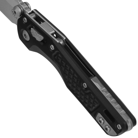 Microtech MSI Mini S/E Knife Frag Black Aluminum, Stonewashed M390MK by Tony Marfione (210M-10FR)