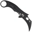 LionSteel L.E.One Mid Karambit Knife Black Aluminium, Black M390 by Emerson Design (LE2 A BB)