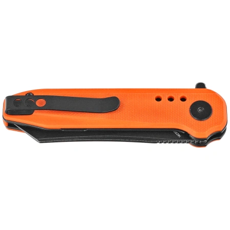 Bestech Syntax Orange G10, Black Stonewashed 14C28N by Todd Knife and Tool (BG40C)