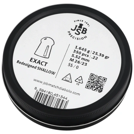 Śrut JSB Exact Jumbo Monster ReDesigned Shallow 5.52 mm, 350 szt. (546189-350)