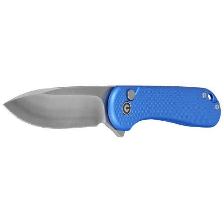 Nóż składany Civivi Button Lock Elementum II Blue Aluminium, Satin Nitro-V (C18062PD-2)