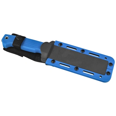 Nóż Demko FreeReign Drop Point Blue Rubberized, Satin AUS10A by Andrew Demko (FR-10A-BLUE-DP)