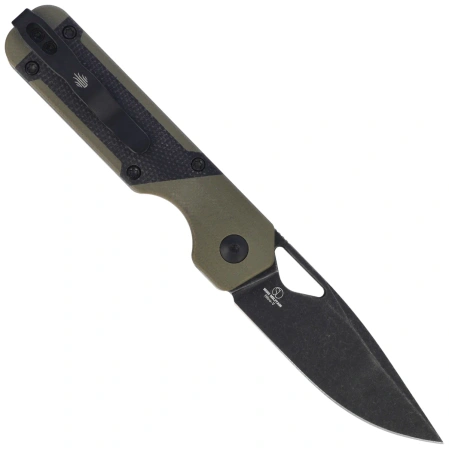 Nóż składany Kizer Mini Militaw Green G10 / Black Micarta, Black Stonewashed Nitro-V by Jonathan Styles (V3634SA5)