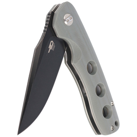 Bestech Arctic Grey G10, Black Stonewashed D2 knife (BG33C-2)