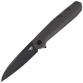 Bestech 9 Black/Bronze Titanium, Black Stonewashed M390 by BrrKnives (BT2408B)