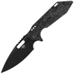 Bestech Knife Shodan Black Titanium / Carbon Fiber, Black Stonewashed CPM S35VN by Todd Knife and Tool (BT1910D)