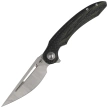 Bestech Irida Black/Green Carbon Fiber/G10, Satin 14C28N by Kombou Knife (BG25F)