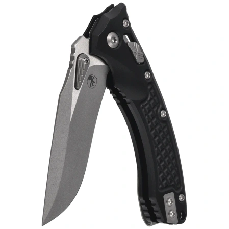 Microtech Amphibian Ram-Lok Mini S/E Knife Black Frag Aluminum, Stonewashed M390MK by Tony Marfione (137MRL-10FR)