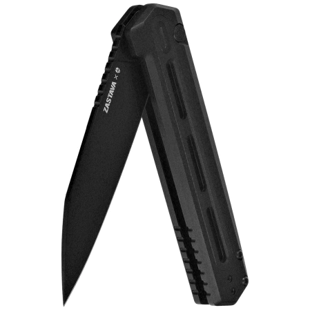 Nóż składany Tekto F4 Echo Zastava Black Aluminium/Black G10, Titanium-Coated CPM S35VN